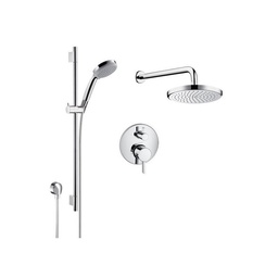 [HAN-HG-KIT2] Hansgrohe HG-KIT2 Thermostatic Shower Slide Bar Assembly With 8'' Shower Head