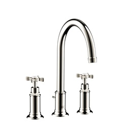 [HAN-16513831] Hansgrohe 16513831 Axor Montreux Widespread Faucet Cross Handles Polished Nickel