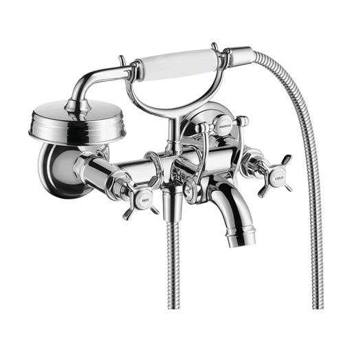 [HAN-16561001] Hansgrohe 16561001 Axor Montreux Wall Mounted Tub Filler Cross Handle Chrome
