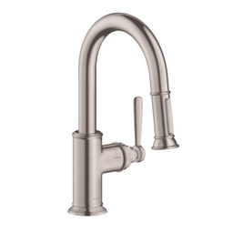 [HAN-16584801] Hansgrohe 16584801 Axor Montreux Pull Down Prep Kitchen Faucet Steel Optic
