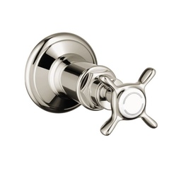 [HAN-16873831] Hansgrohe 16873831 Axor Montreux Volume Control Trim Cross Handle Polished Nickel