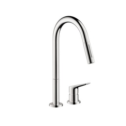 [HAN-34822001] Hansgrohe 34822001 Axor Citterio M Single Handle Pull Down Spray Kitchen Faucet Chrome