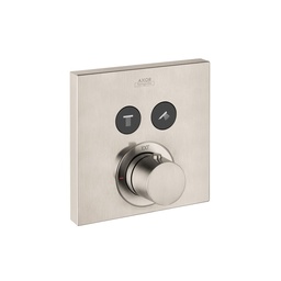 [HAN-36715821] Hansgrohe 36715821 Axor ShowerSelect Square Thermostatic 2 Function Trim Brushed Nickel