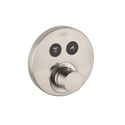 [HAN-36723821] Hansgrohe 36723821 Axor ShowerSelect Round Thermostatic 2 Function Trim Brushed Nickel