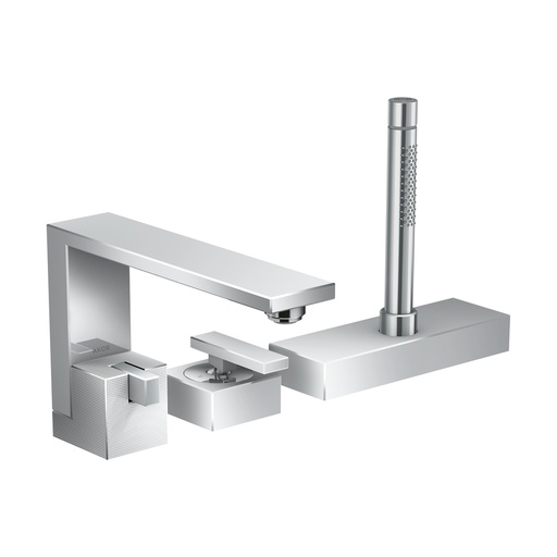 [HAN-46431001] Hansgrohe 46431001 3Hole Roman Tub Trim With 1.75 Gpm Handshower, Diamond Cut