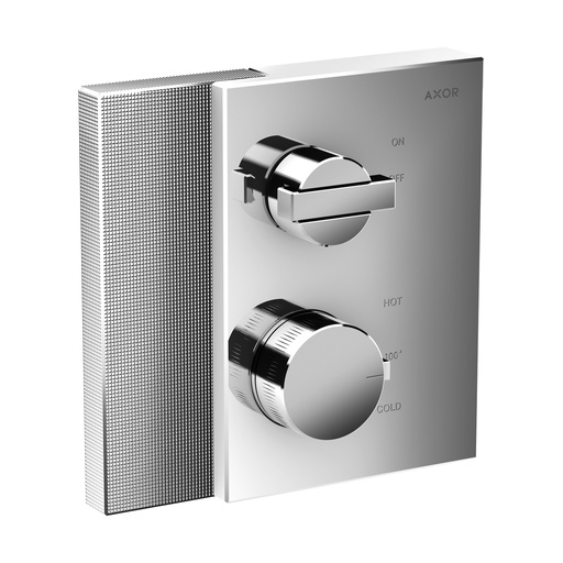 [HAN-46751001] Hansgrohe 46751001 Thermostatic Trim With Volume Control, Diamond Cut