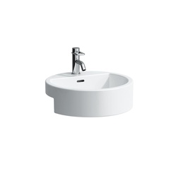 [LAU-H8134310001091] Laufen 813431 Living City Semi Recessed Washbasin Without Tap Hole