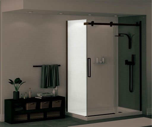 [MAAX-138998-900-173-000] Maax 138998-900-173-000 Halo Return Panel 32 Clear Dark Bronze