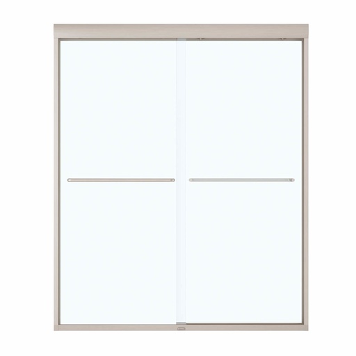 [MAAX-137669-900-305-103] Maax 137669-900-305-103 Aura Shower Door 55-59 X 71 SC Clear Brushed Nickel