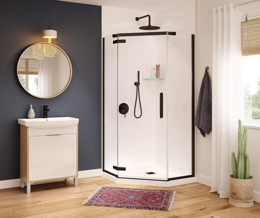 [MAAX-137300-900-173-000] Maax 137300-900-173-000 Hana Neo-Angle 3838 Door Clear Dark Bronze