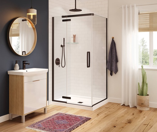 [MAAX-137302-900-173-000] Maax 137302-900-173-000 Hana Door R4234 Clear Dark Bronze