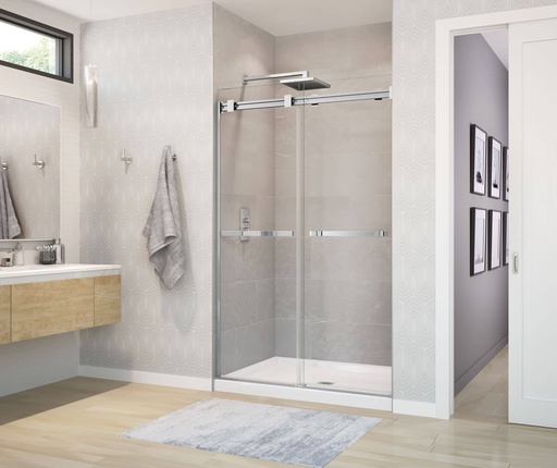 [MAAX-136271-900-084-000] Maax 136271-900-084-000 Duel Shower 44-47 X 74 Clear Chrome