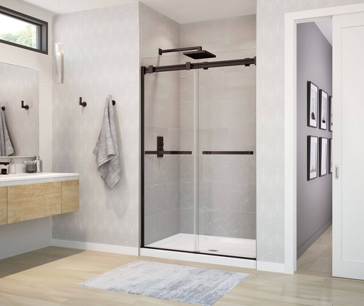 [MAAX-136271-900-173-000] Maax 136271-900-173-000 Duel Shower 44-47 X 74 Clear Dark Bronze