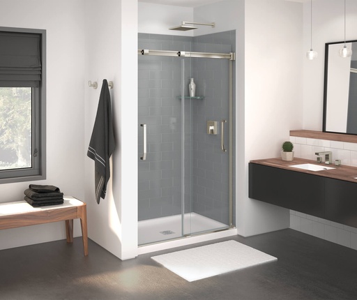 [MAAX-138761-900-305-000] Maax 138761-900-305-000 Inverto Shower 43-47 X 70.5-74 Clear Brushed Nickel