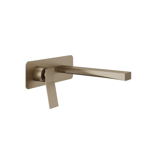 [AQB-19N29BN] Aquabrass 19N29BN Chicane Wall Lavatory Faucet Trim Brushed Nickel