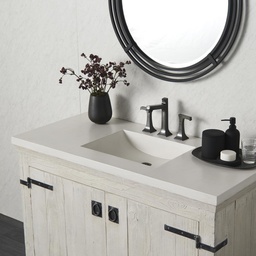 [NT-NSVNT30-P] Native Trails NSVNT30 30&quot; Palomar Vanity Top in Pearl 8&quot; Widespread Cutout