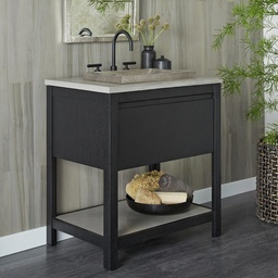 [NT-VNO308-A] Native Trails VNO301 30&quot; Solace Vanity in Midnight Oak with Ash Shelf