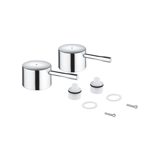 [GRO-48330000] Grohe 48330000 Essence New Pair Of Handles Blue/Red 