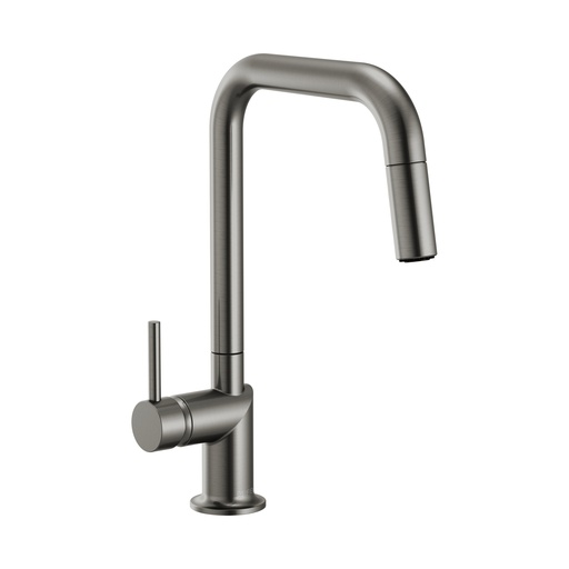 [BRI-63065LF-SSLHP] Brizo 63065LF-SLLHP Odin Square Pull-Down Kitchen Faucet Less Handle Luxe Steel