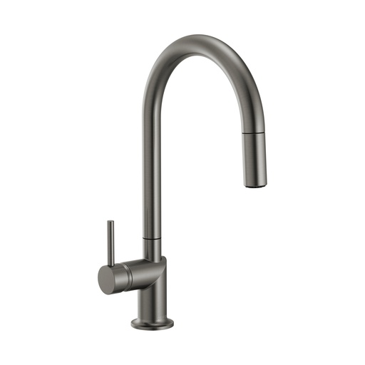 [BRI-63075LF-SLLHP] Brizo 63075LF-SLLHP Odin Arc Pull-Down Kitchen Faucet Less Handle Luxe Steel