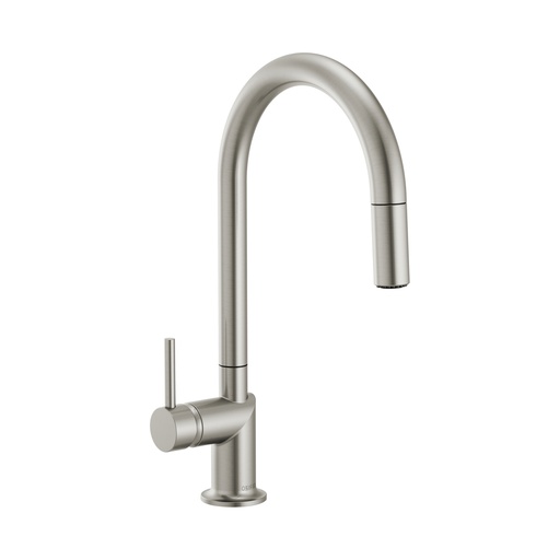[BRI-63075LF-SSLHP] Brizo 63075LF-SSLHP Odin Arc Pull-Down Kitchen Faucet Less Handle Brilliance Stainless