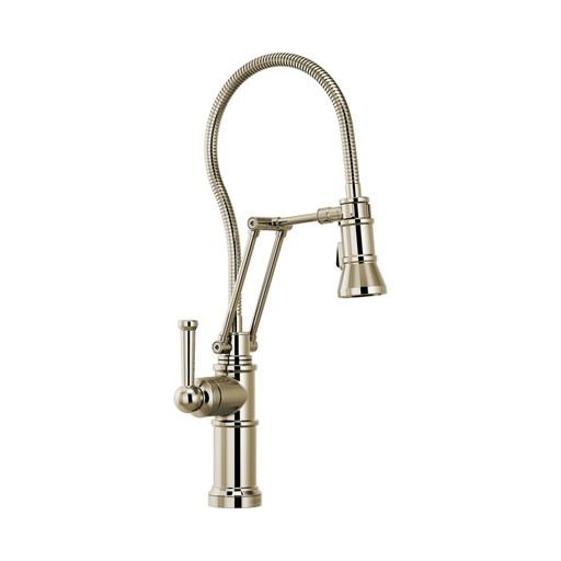 [BRI-63125LF-PN] Brizo 63125LF-PN Artesso Articulating Faucet With Finished Hose Polished Nickel