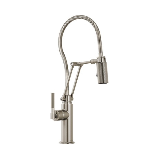 [BRI-63143LF-SS] Brizo 63143LF-SS Litze Articulating Faucet With Knurled Handle Brilliance Stainless