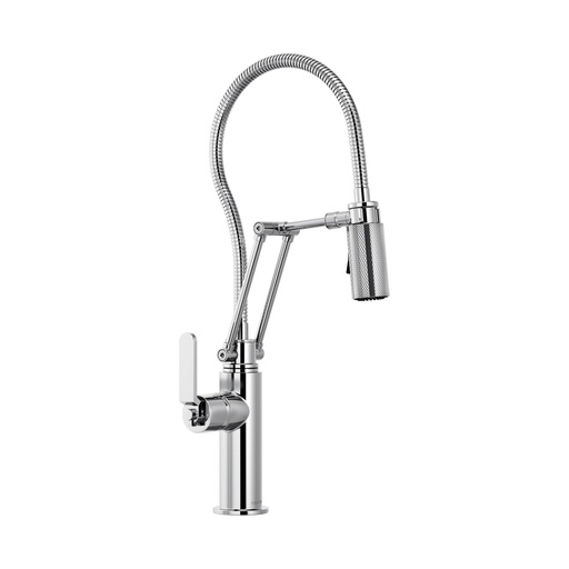 [BRI-63144LF-PC] Brizo 63144LF-PC Litze Articulating Faucet With Industrial Handle Polished Chrome