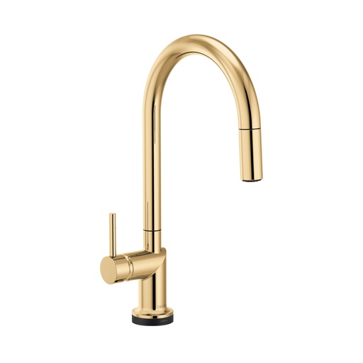 [BRI-64075LF-PGLHP] Brizo 64075LF-PGLHP Odin Smart Touch Arc Pull-Down Kitchen Faucet Less Handle Polished Gold