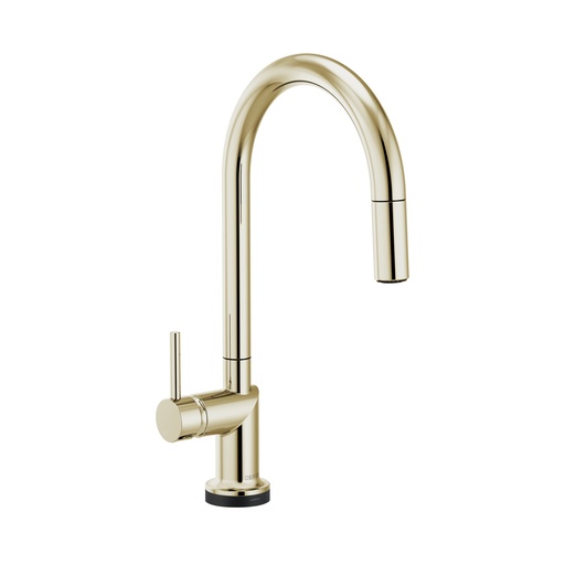 [BRI-64075LF-PNLHP] Brizo 64075LF-PNLHP Odin Smart Touch Arc Pull-Down Kitchen Faucet Less Handle Polished Nickel