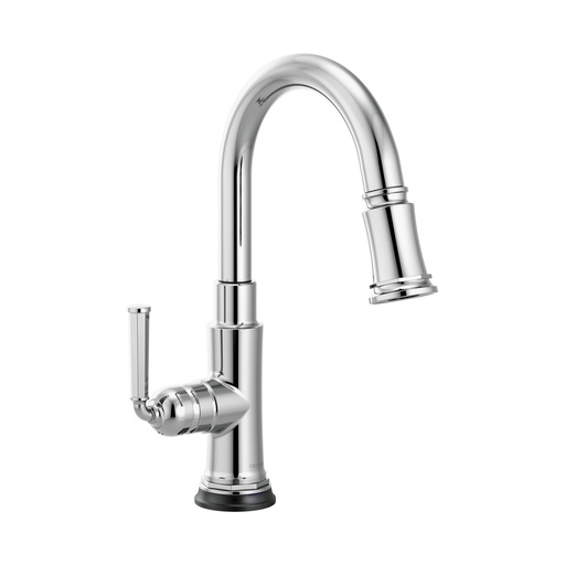 [BRI-64974LF-PC] Brizo 64974LF-PC Rook SmartTouch Pull-Down Prep Faucet Polished Chrome
