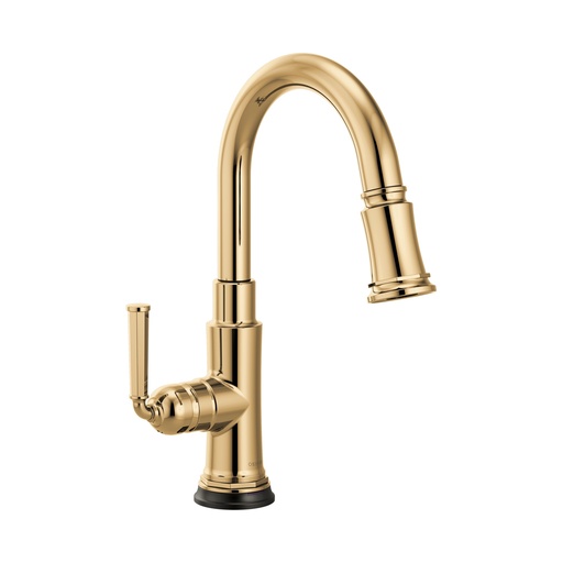 [BRI-64974LF-PG] Brizo 64974LF-PG Rook SmartTouch Pull-Down Prep Faucet Polished Gold