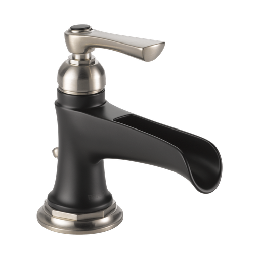 [BRI-65061LF-NKBL-ECO] Brizo 65061LF-NKBL-ECO Rook Single Handle Lavatory Faucet Matte Black Luxe Nickel