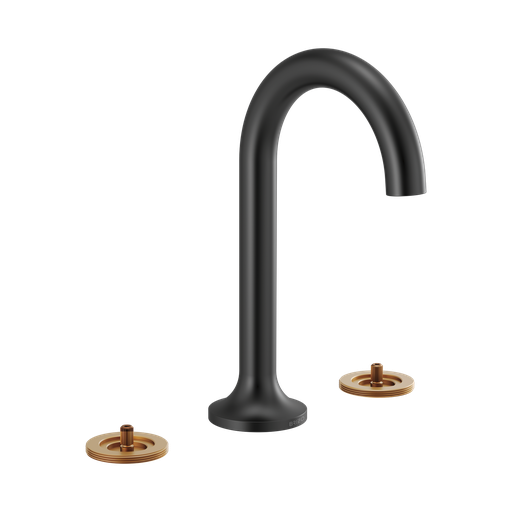 [BRI-65375LF-BLLHP] Brizo 65375LF-BLLHP Jason Wu Widespread Lavatory Faucet Less Handles Matte Black