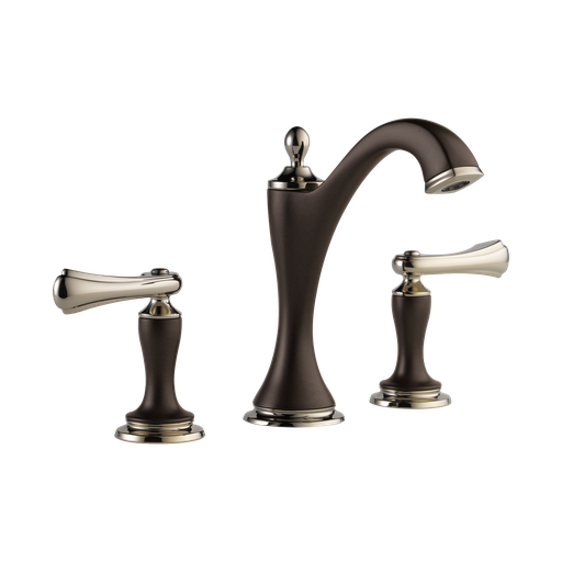 [BRI-65385LF-PNCOLHP-ECO] Brizo 65385LF-PNCOLHP-ECO Charlotte Widespread Lavatory Faucet Less Handles Cocoa Bronze Polished Nickel