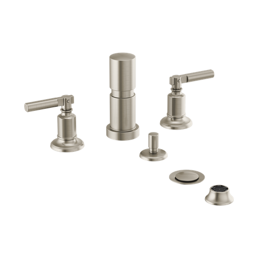 [BRI-68476-NK] Brizo 68476-NK Invari Widespread Bidet Faucet Brilliance Luxe Nickel