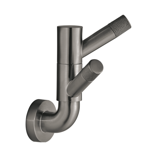 [BRI-693537-SL] Brizo 693537-SL Litze Rotating Double Robe Hook With Knurling Brilliance Luxe Steel
