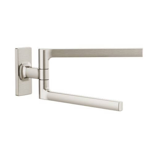 [BRI-694707-NK] Brizo 694707-NK Kintsu 8" Mini Pivoting Towel Bar Brilliance Luxe Nickel