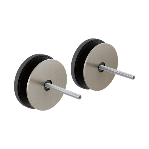 [BRI-699907-NK] Brizo 699907-NK Kintsu Towel Bar Glass Installation Kit Brilliance Luxe Nickel