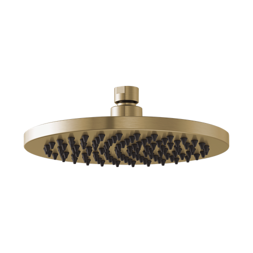 [BRI-81375-GL-2.5] Brizo 81375-GL-2.5 Essential 8" Linear Round Single-Function Raincan Shower Head - 2.5 GPM Brilliance Luxe Gold