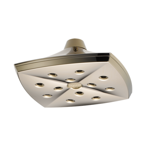 [BRI-81385-PN-2.5] Brizo 81385-PN-2.5 Charlotte H2Okinetic Square Raincan Showerhead Brilliance Polished Nickel