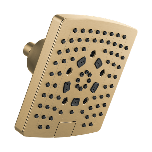 [BRI-87406-GL] Brizo 87406-GL Essential 7” Linear Square H2Okinetic Showerhead Brilliance Luxe Gold