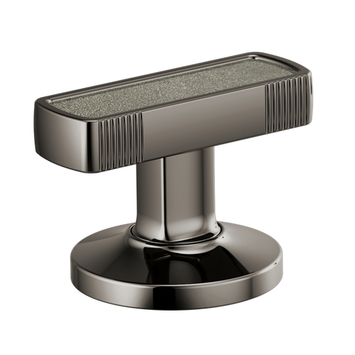 [BRI-HI5306-BNXCT] Brizo HI5306-BNXCT Kintsu Widespread Lavatory Handle Kit with Concrete Insert Brilliance Black Onyx