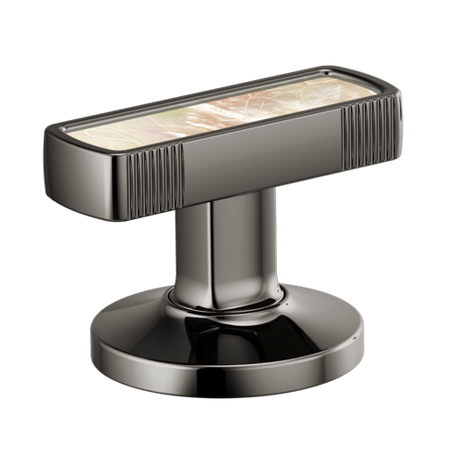 [BRI-HI5306-BNXPL] Brizo HI5306-BNXPL Kintsu Widespread Lavatory Handle Kit with Mother of Pearl Insert Brilliance Black Onyx