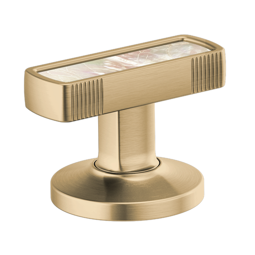[BRI-HI5306-GLPL] Brizo HI5306-GLPL Kintsu Widespread Lavatory Handle Kit with Mother of Pearl Insert Brilliance Luxe Gold