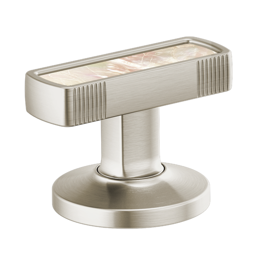 [BRI-HI5306-NKPL] Brizo HI5306-NKPL Kintsu Widespread Lavatory Handle Kit with Mother of Pearl Insert Brilliance Luxe Nickel