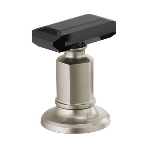 [BRI-HK5376-NKBC] Brizo HK5376-NKBC Invari Widespread Crystal Lever Handle Kit Luxe Nickel Black Crystal Accent
