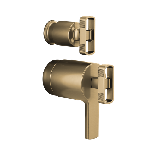 [BRI-HK7506-GL] Brizo HK7506-GL Kintsu Thermostatic Integrated Diverter Trim Knob Brilliance Luxe Gold