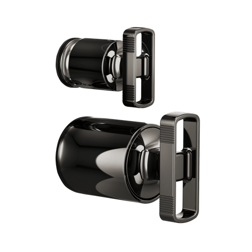 [BRI-HK75P06-BNX] Brizo HK75P06-BNX Kintsu Pressure Balance Integrated Diverter Trim Handles Brilliance Black Onyx