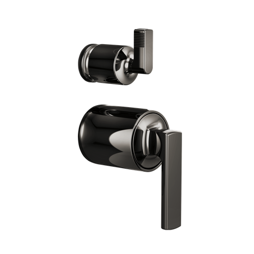 [BRI-HL75P06-BNX] Brizo HL75P06-BNX Kintsu Pressure Balance Integrated Diverter Trim Brilliance Black Onyx
